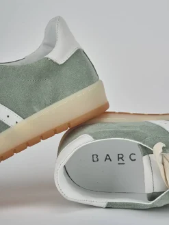 Sneakers camoscio verde