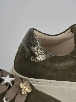 Sneakers camoscio verde