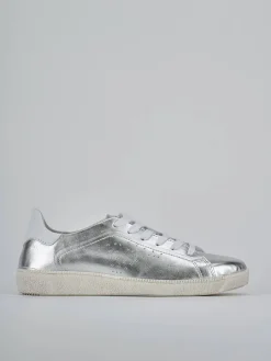 Sneakers laminato argento