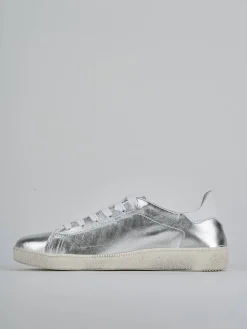 Sneakers laminato argento