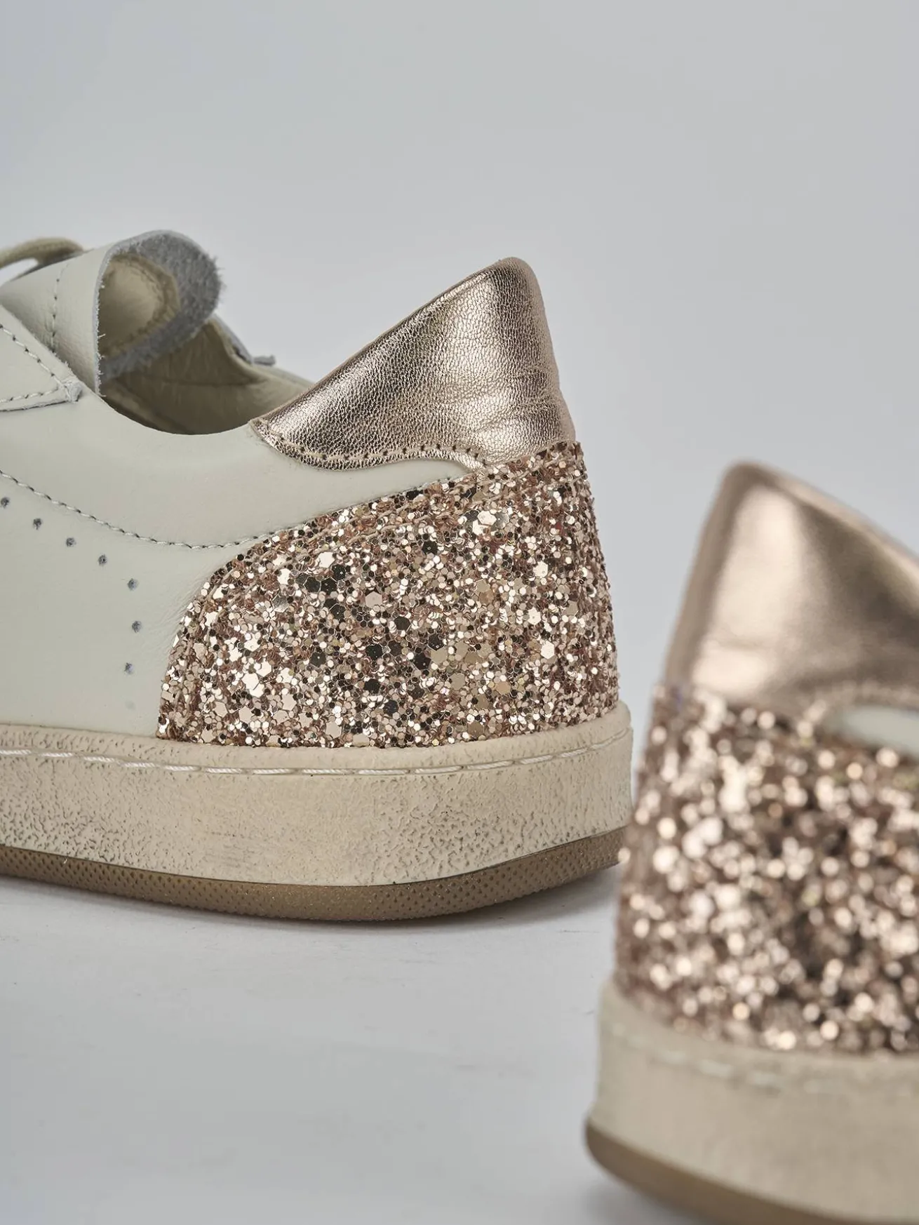 Sneakers pelle beige