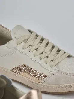 Sneakers pelle beige