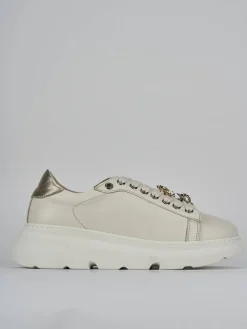 Sneakers pelle beige
