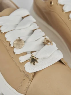 Sneakers pelle beige