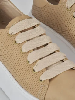 Sneakers pelle beige