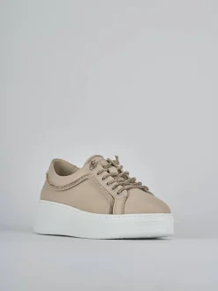 Sneakers pelle beige