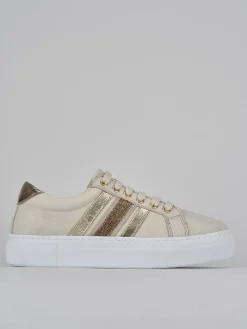 Sneakers pelle beige