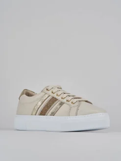 Sneakers pelle beige