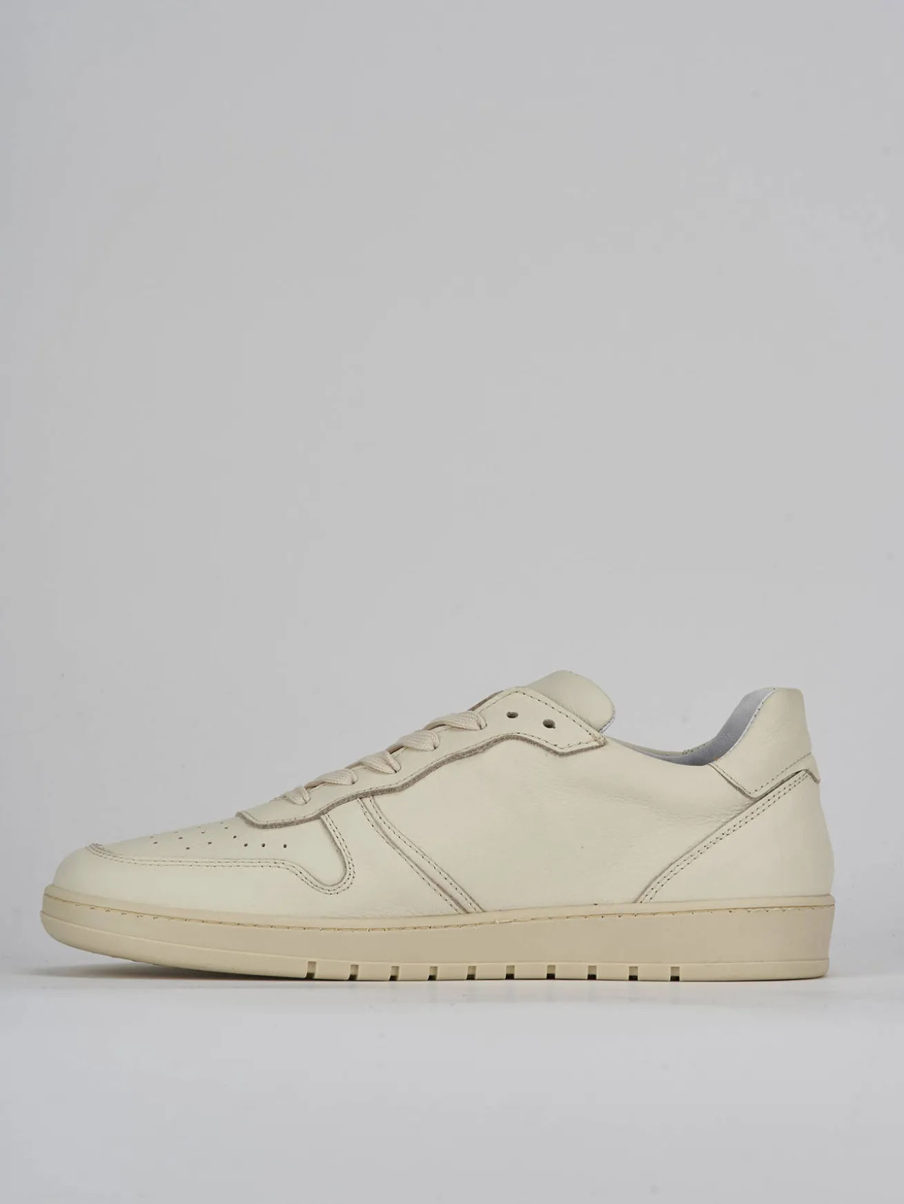 Sneakers pelle beige
