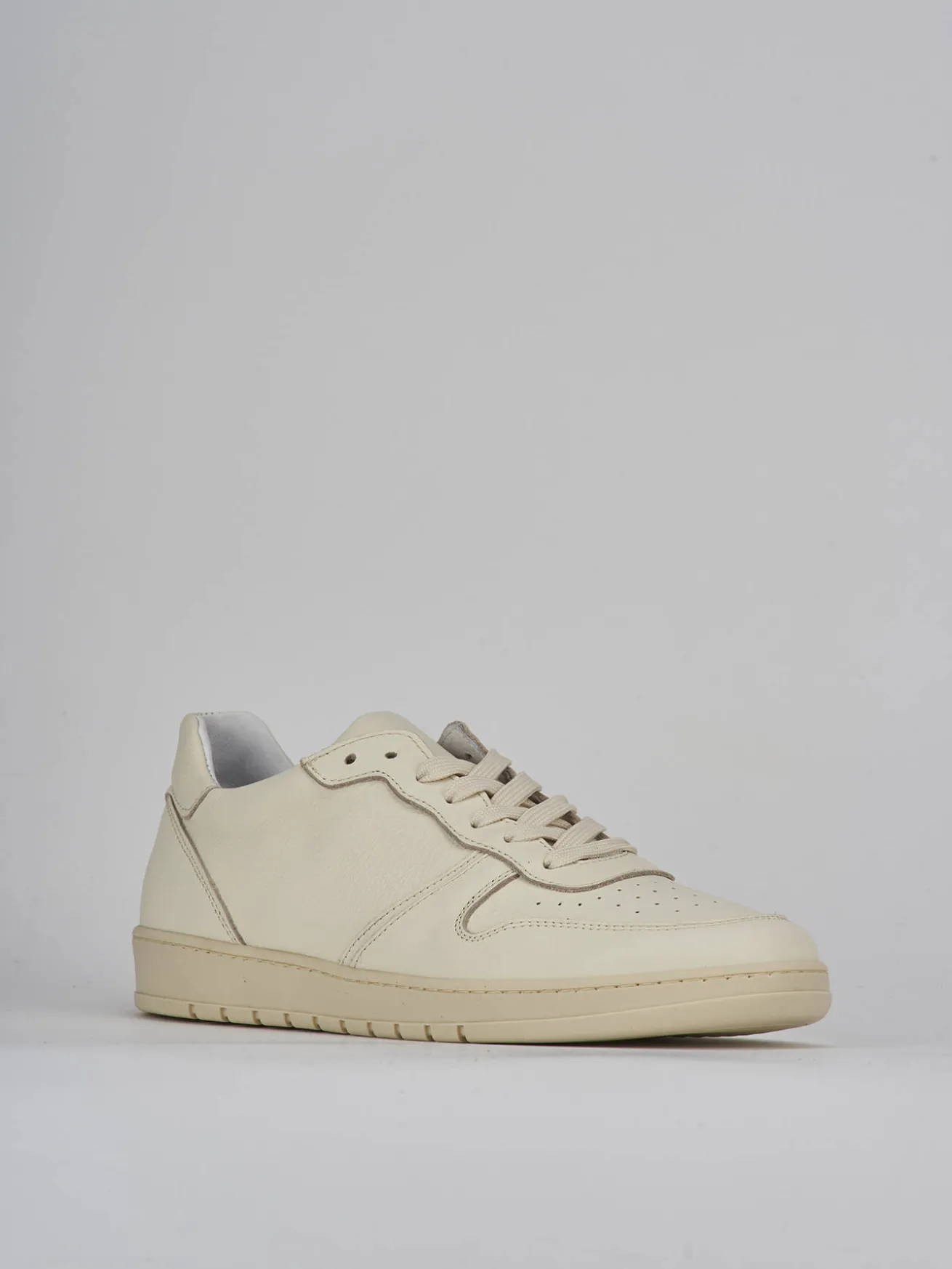 Sneakers pelle beige