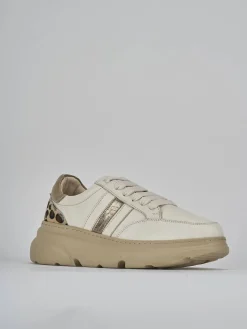 Sneakers pelle beige