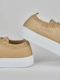 Sneakers pelle beige