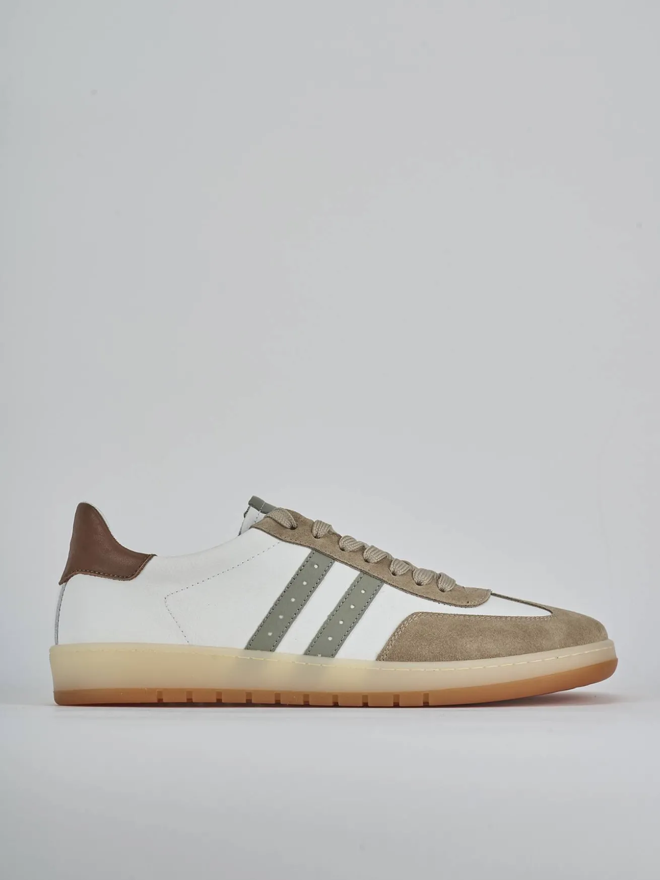 Sneakers pelle beige