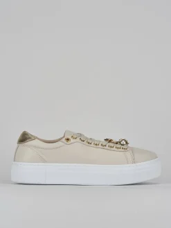 Sneakers pelle beige