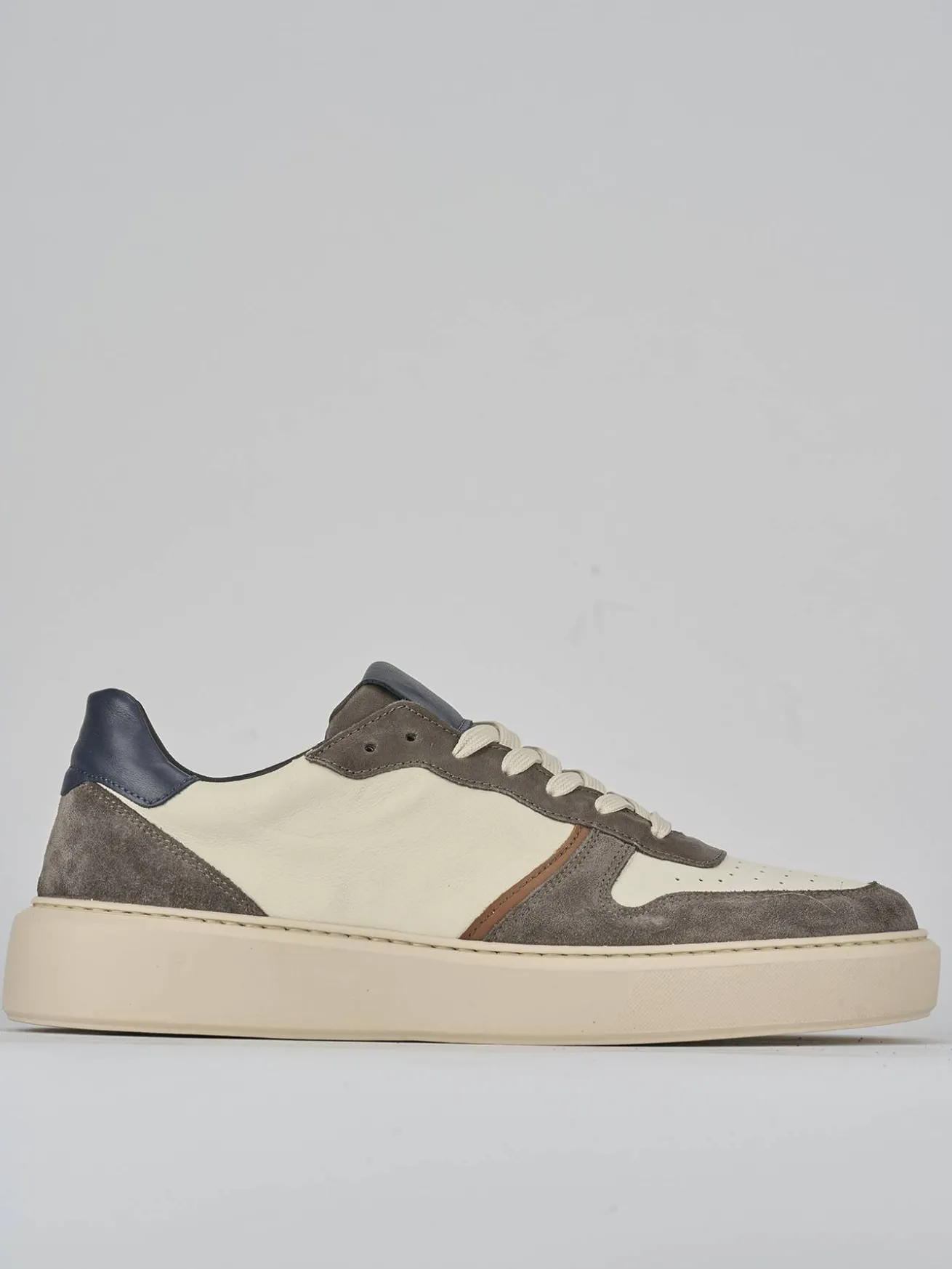Sneakers pelle beige