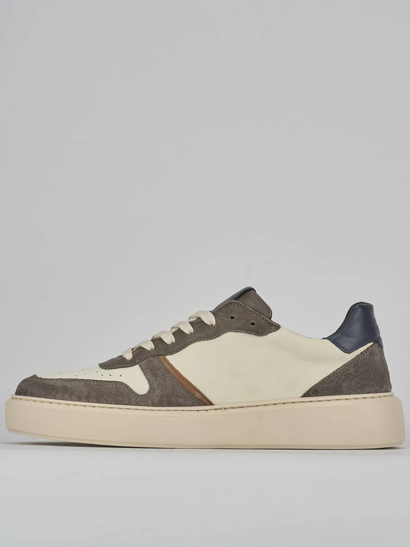 Sneakers pelle beige