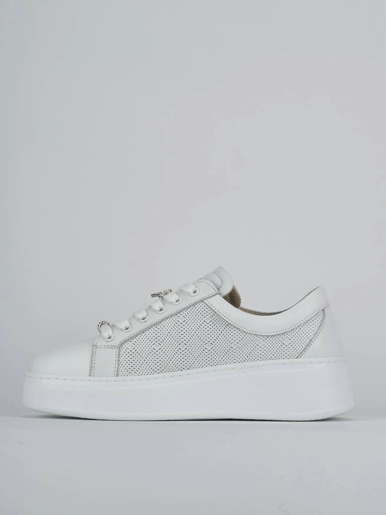 Sneakers pelle bianco