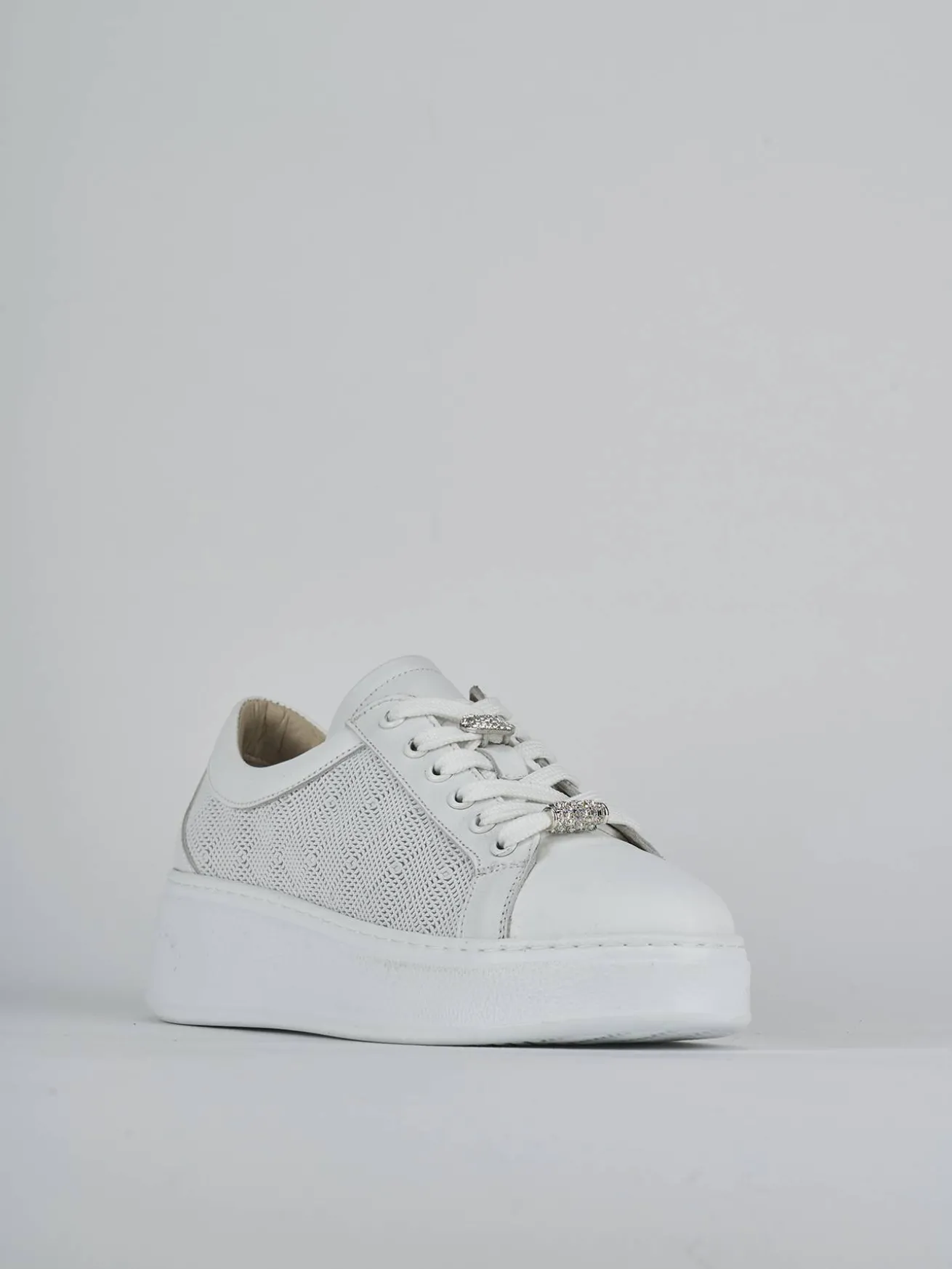 Sneakers pelle bianco