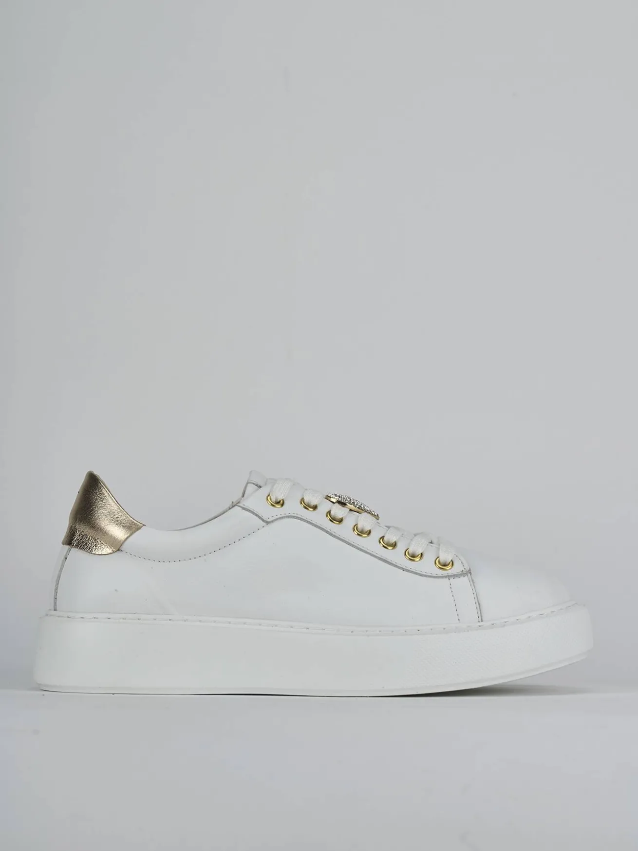 Sneakers pelle bianco