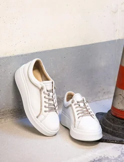 Sneakers pelle bianco