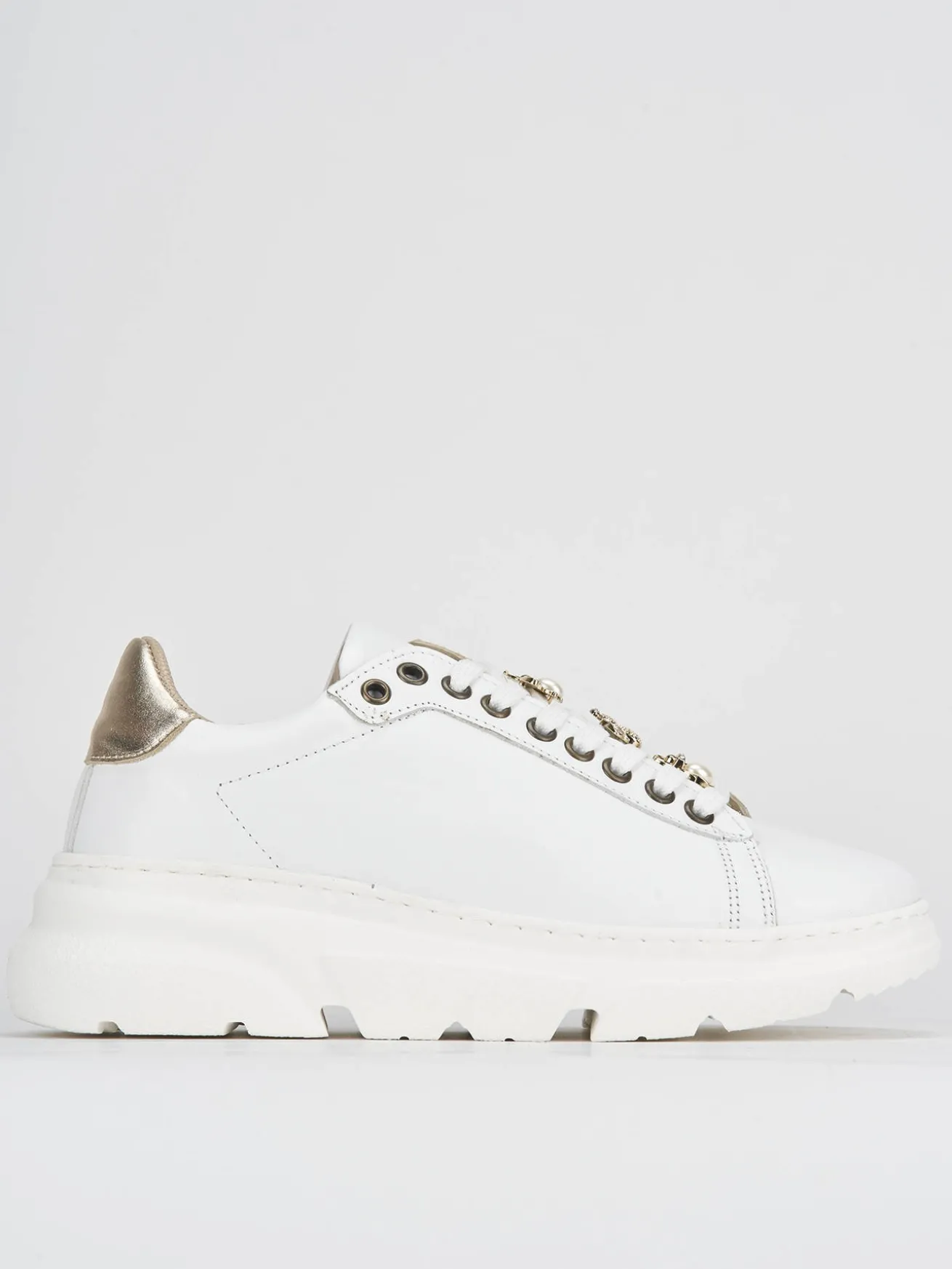 Sneakers pelle bianco