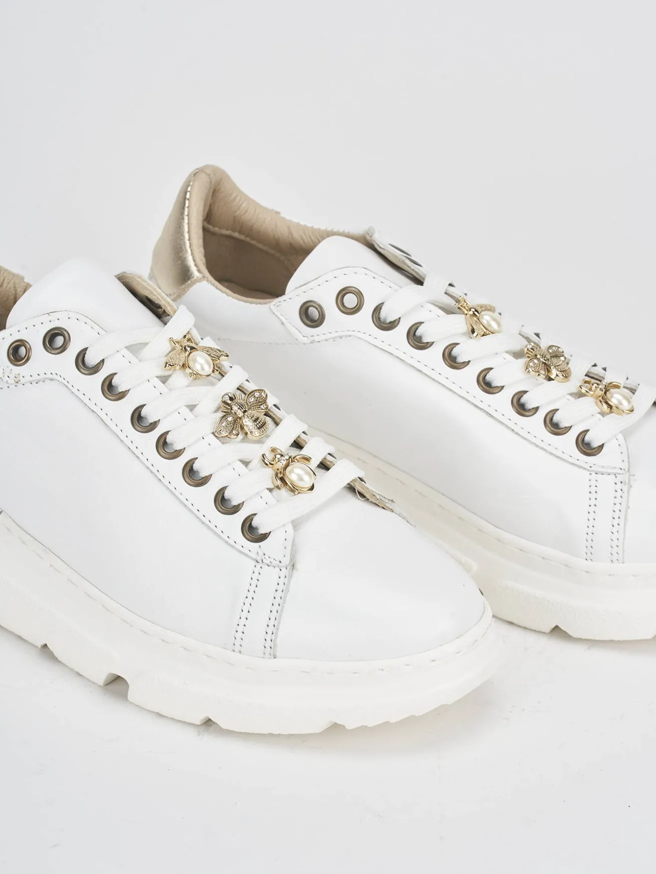 Sneakers pelle bianco