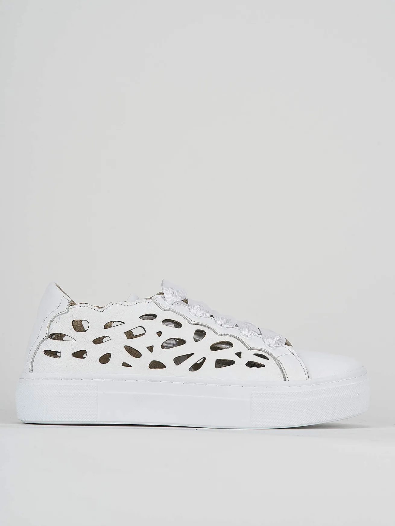 Sneakers pelle bianco