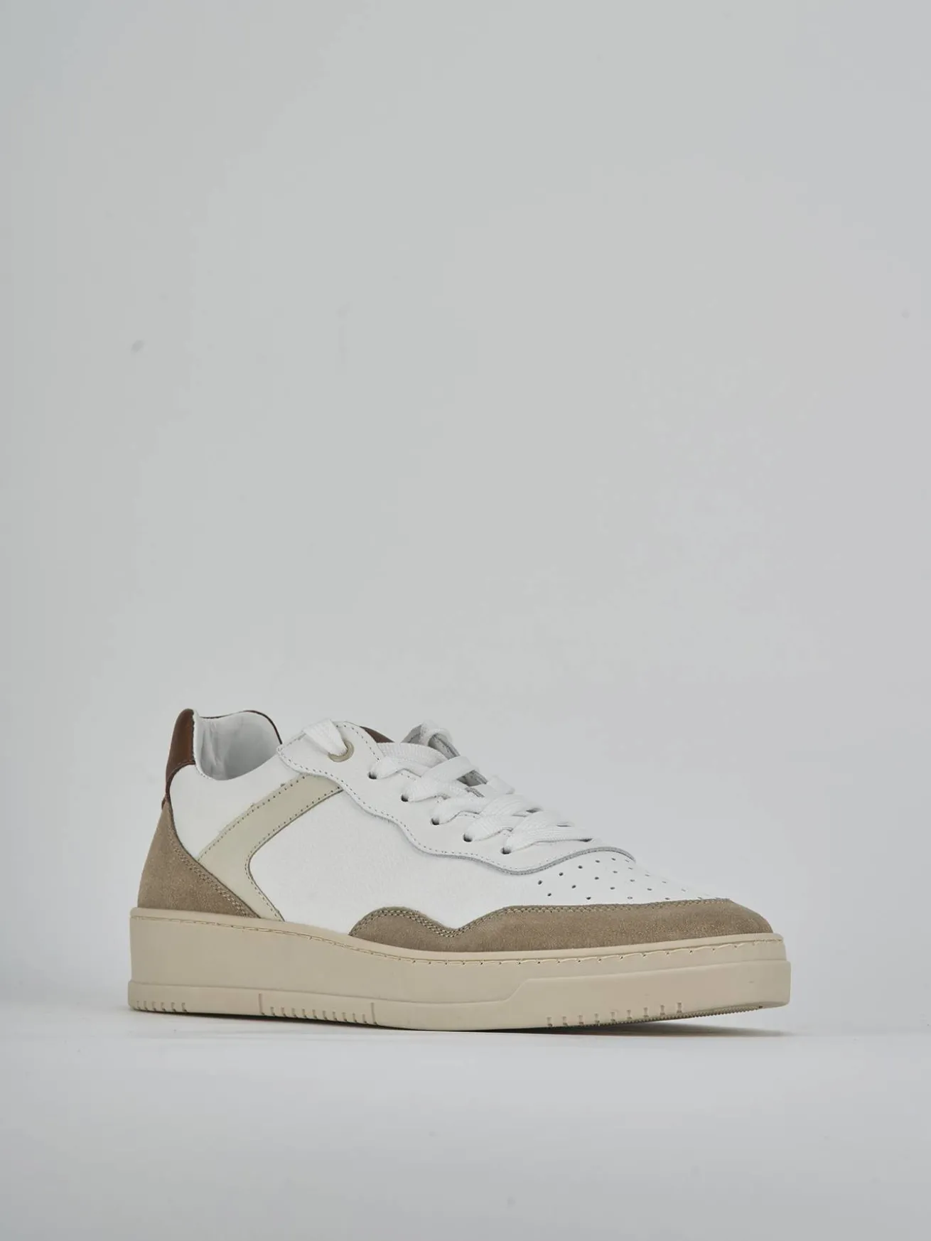 Sneakers pelle bianco