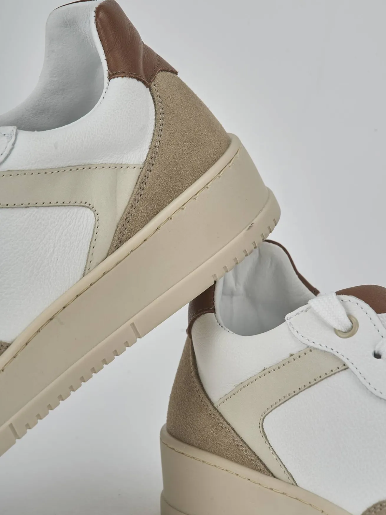 Sneakers pelle bianco