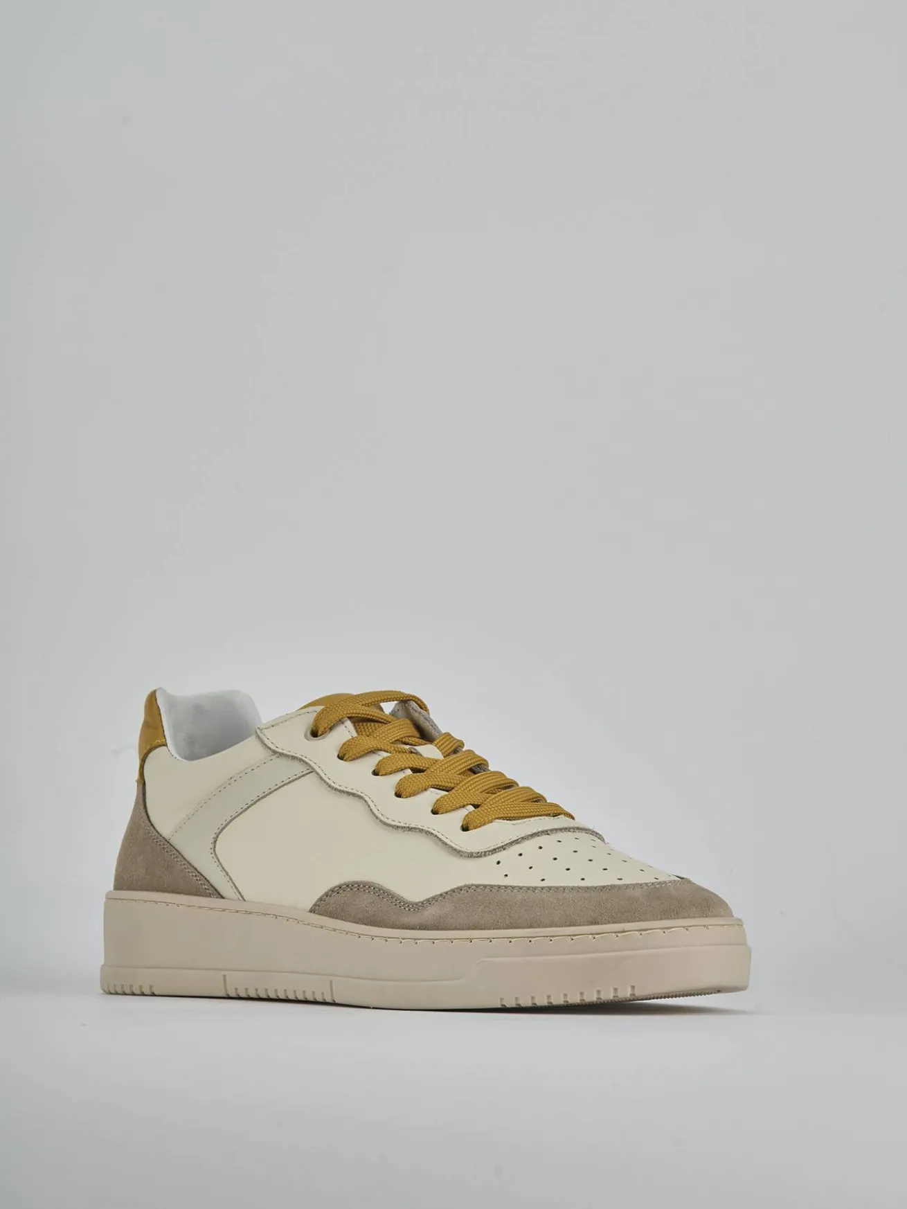 Sneakers pelle bianco
