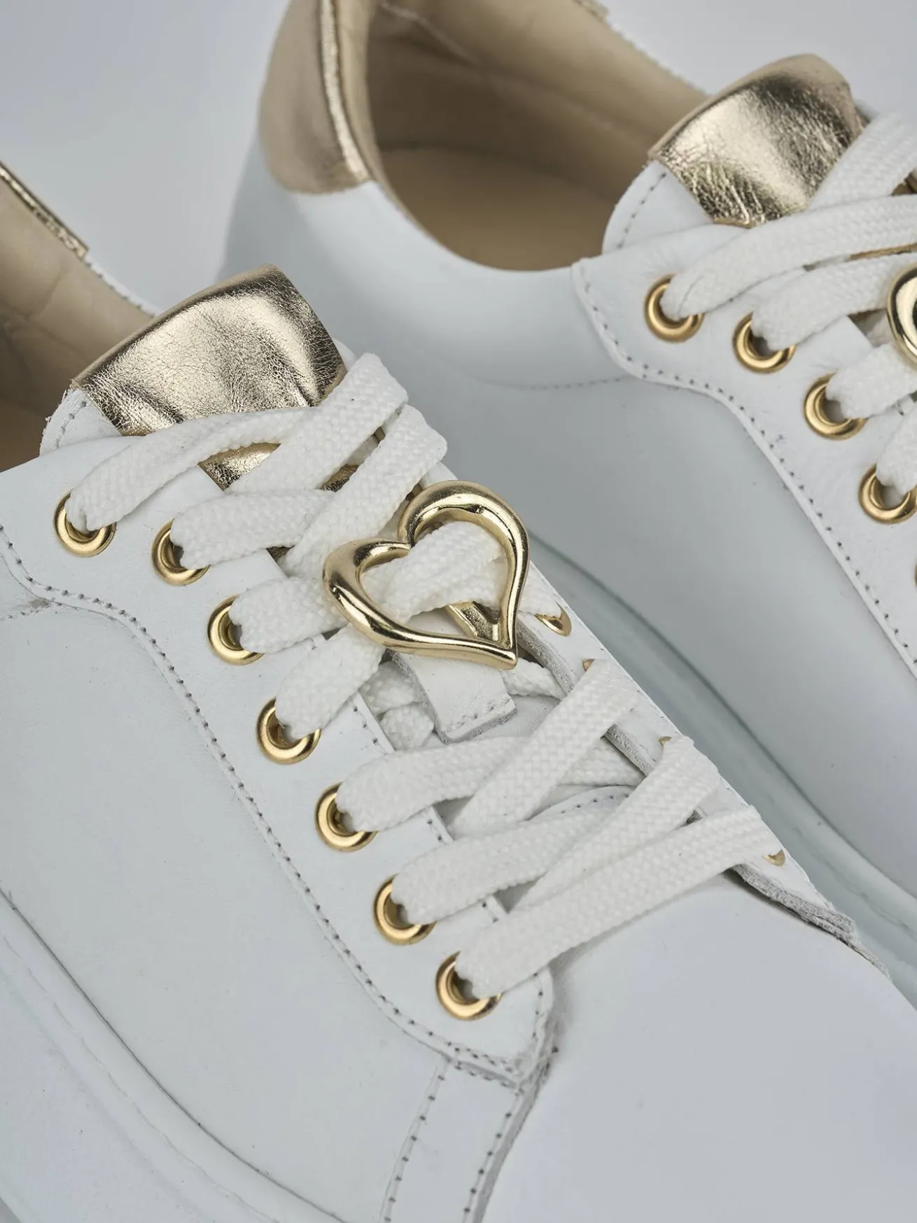 Sneakers pelle bianco