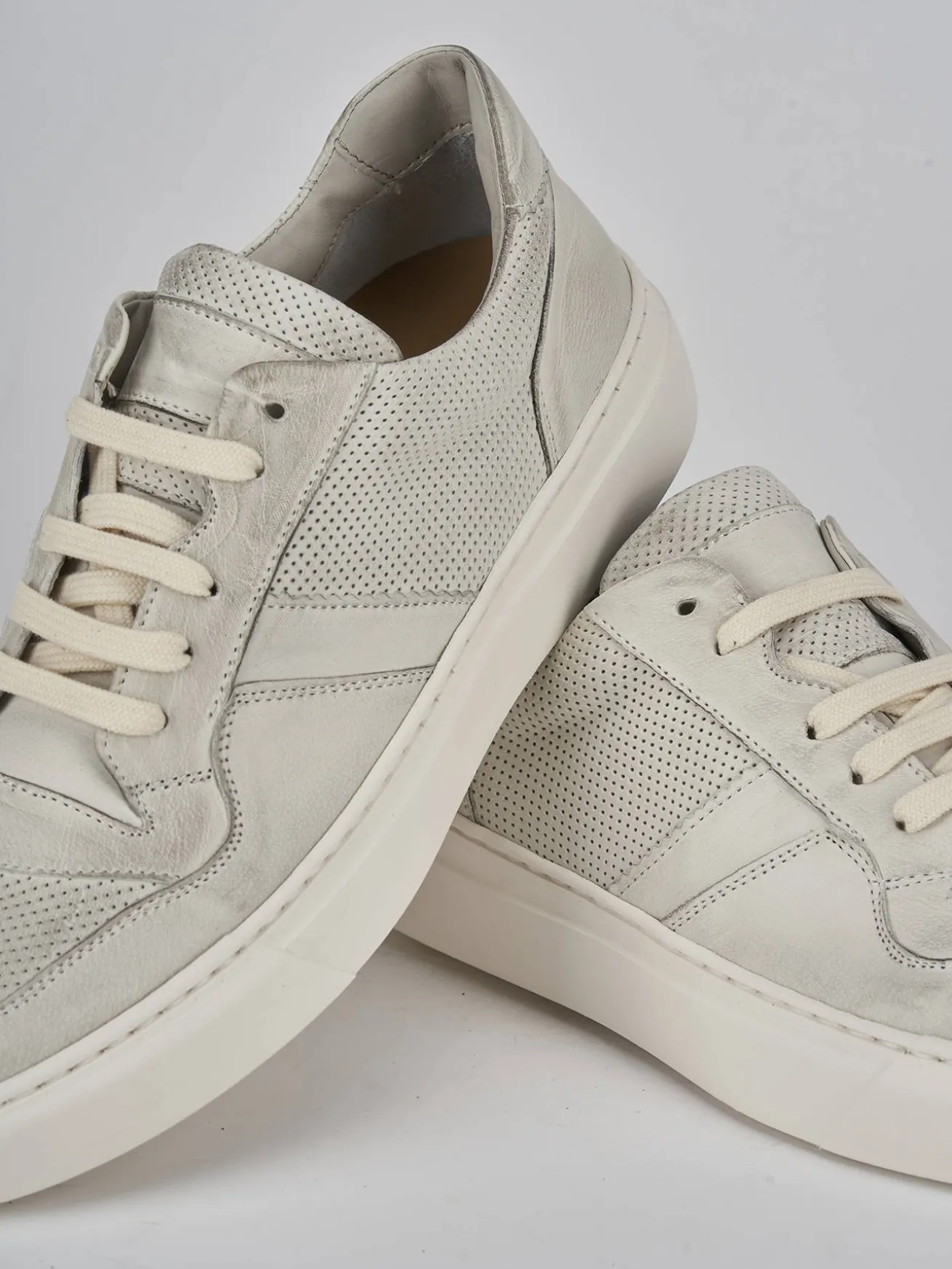 Sneakers pelle bianco