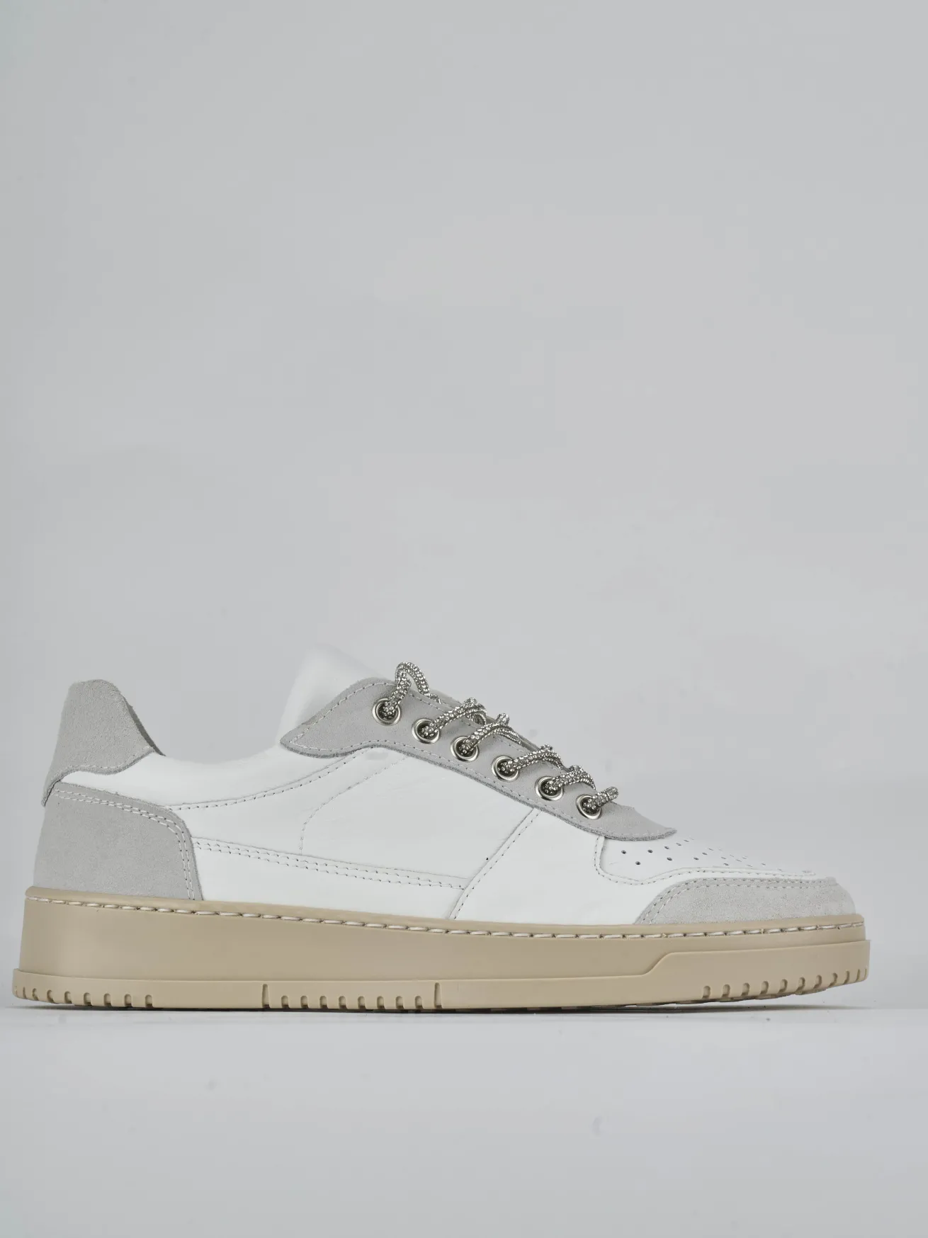 Sneakers pelle bianco