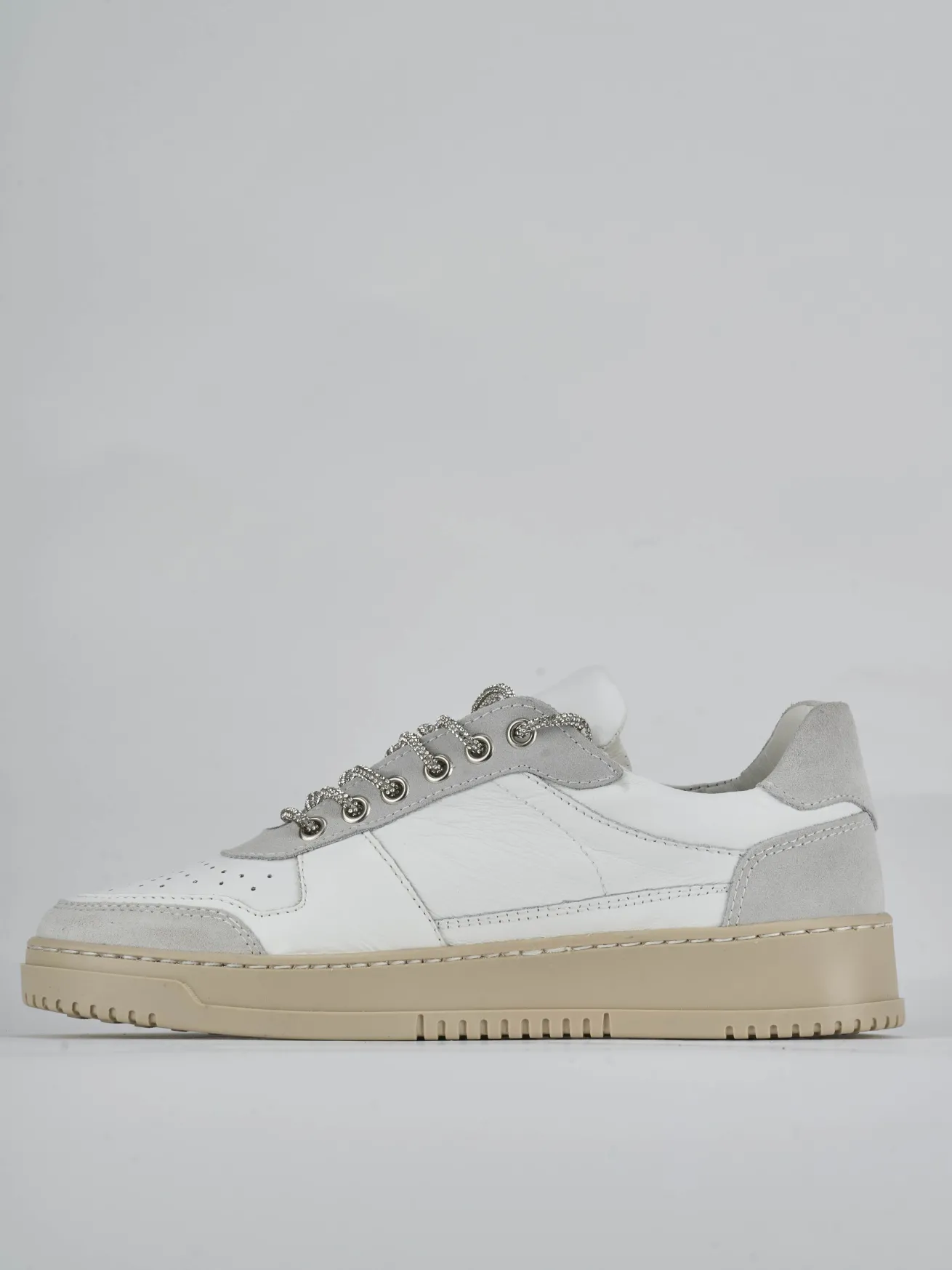 Sneakers pelle bianco