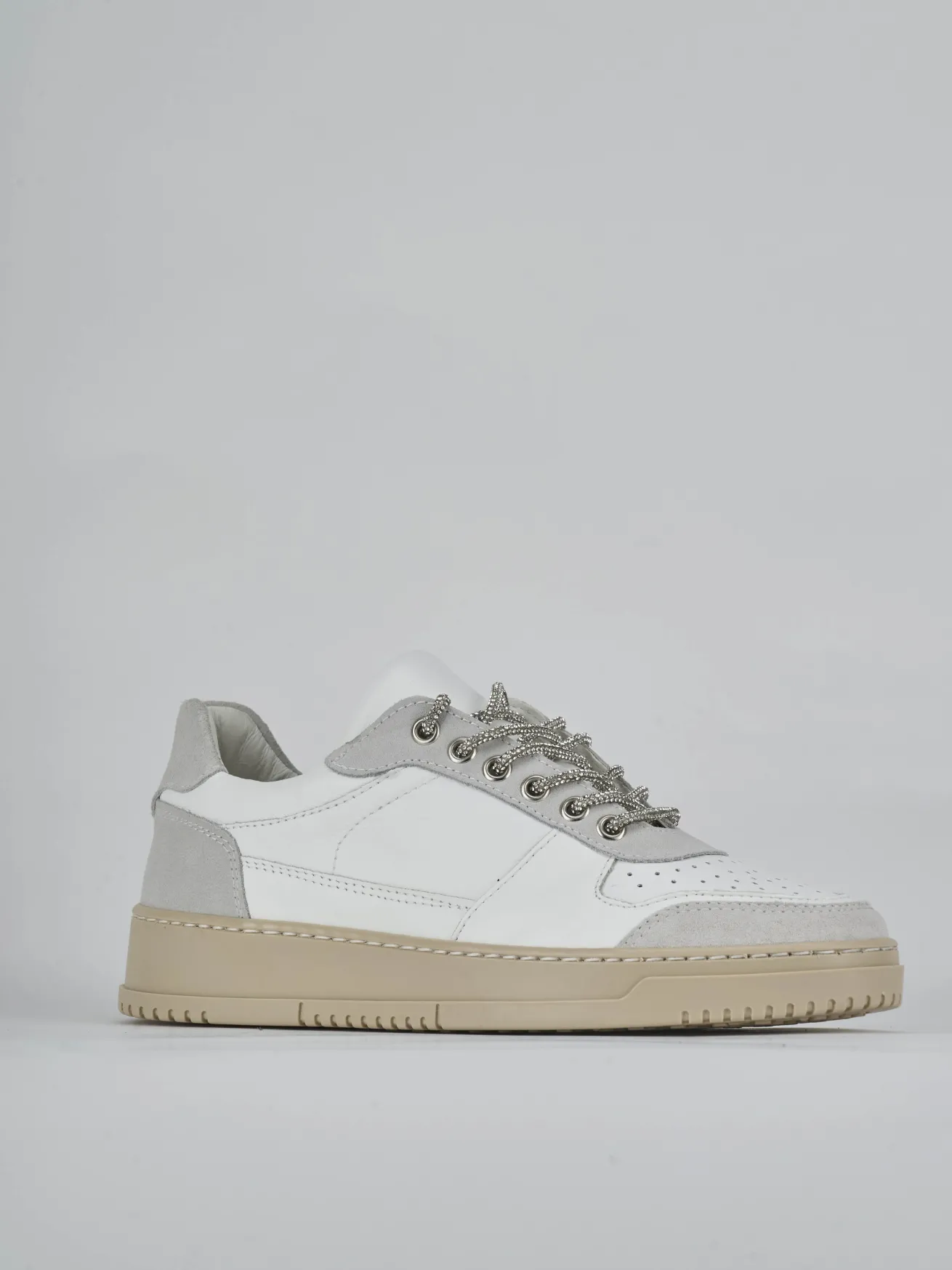 Sneakers pelle bianco