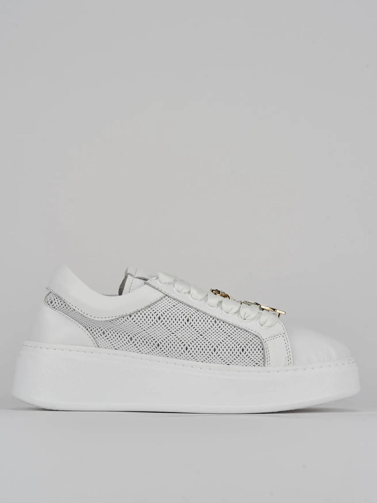 Sneakers pelle bianco