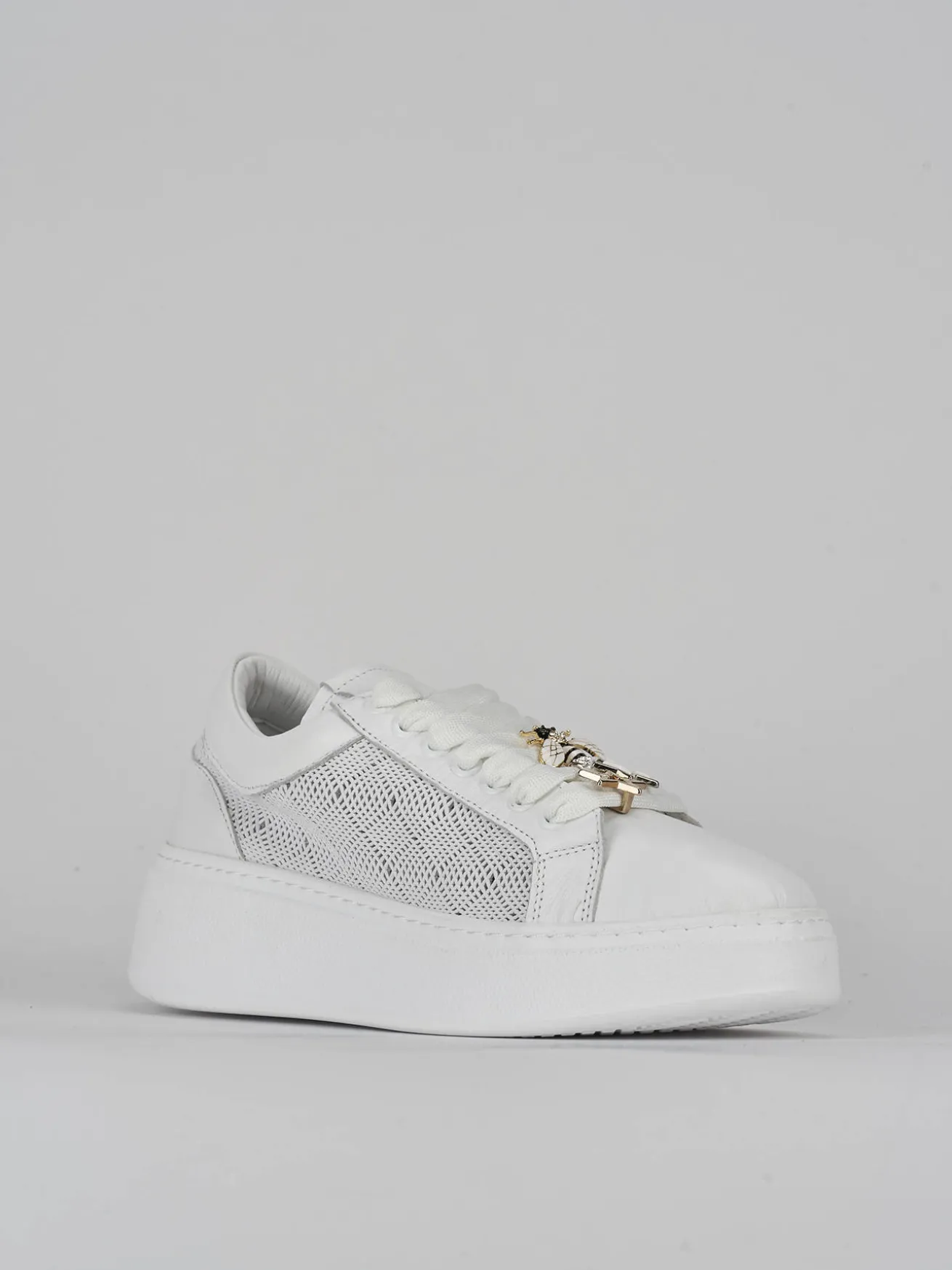 Sneakers pelle bianco