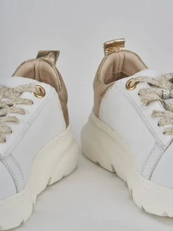 Sneakers pelle bianco