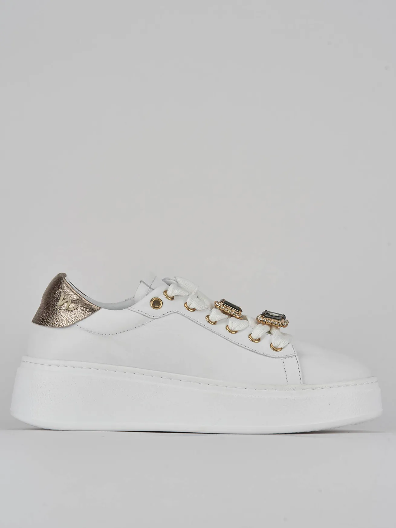 Sneakers pelle bianco