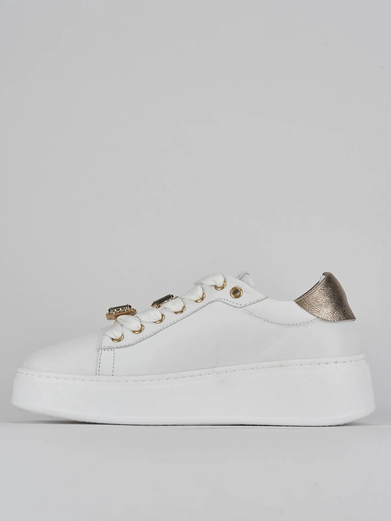 Sneakers pelle bianco