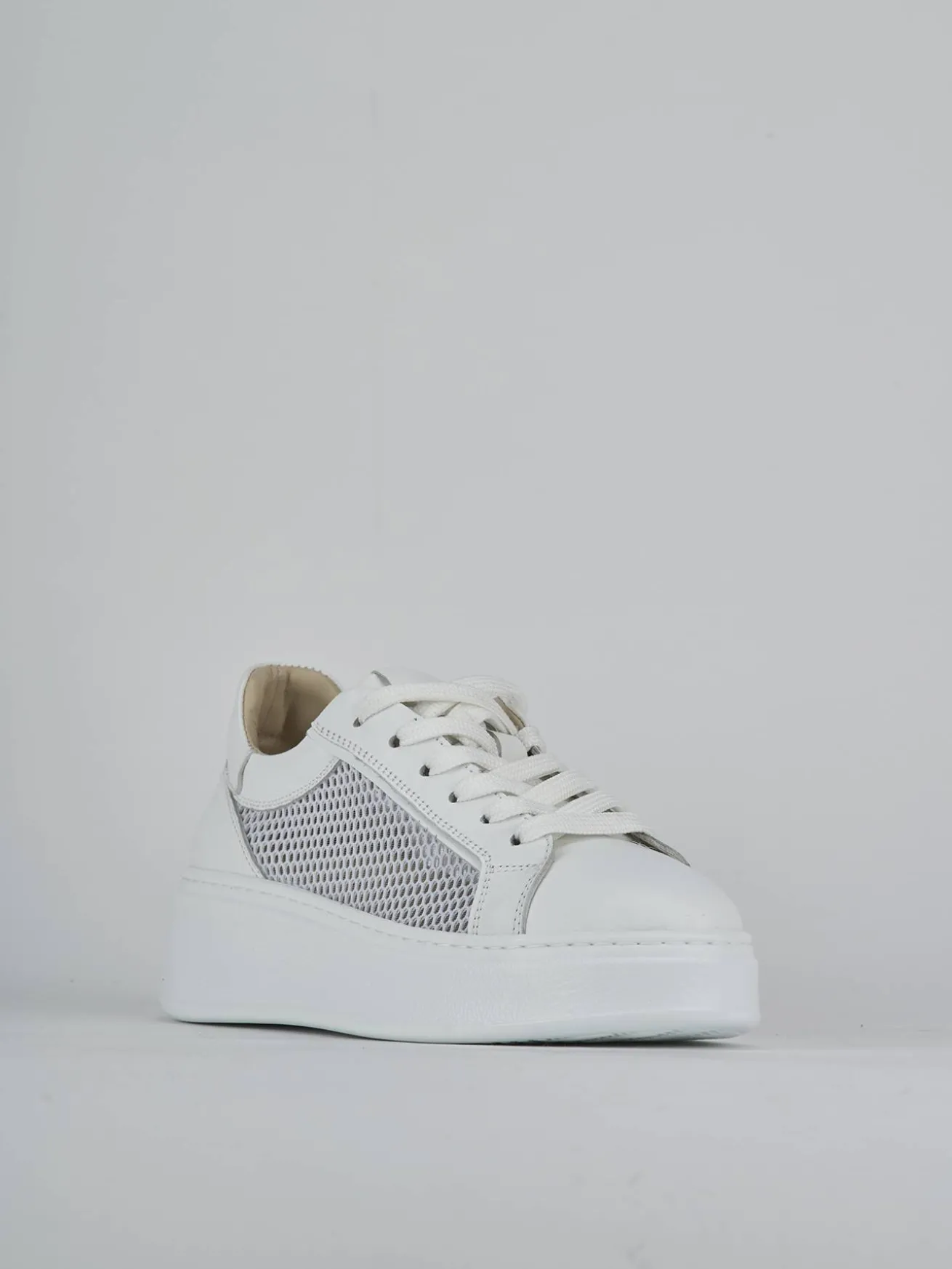 Sneakers pelle bianco