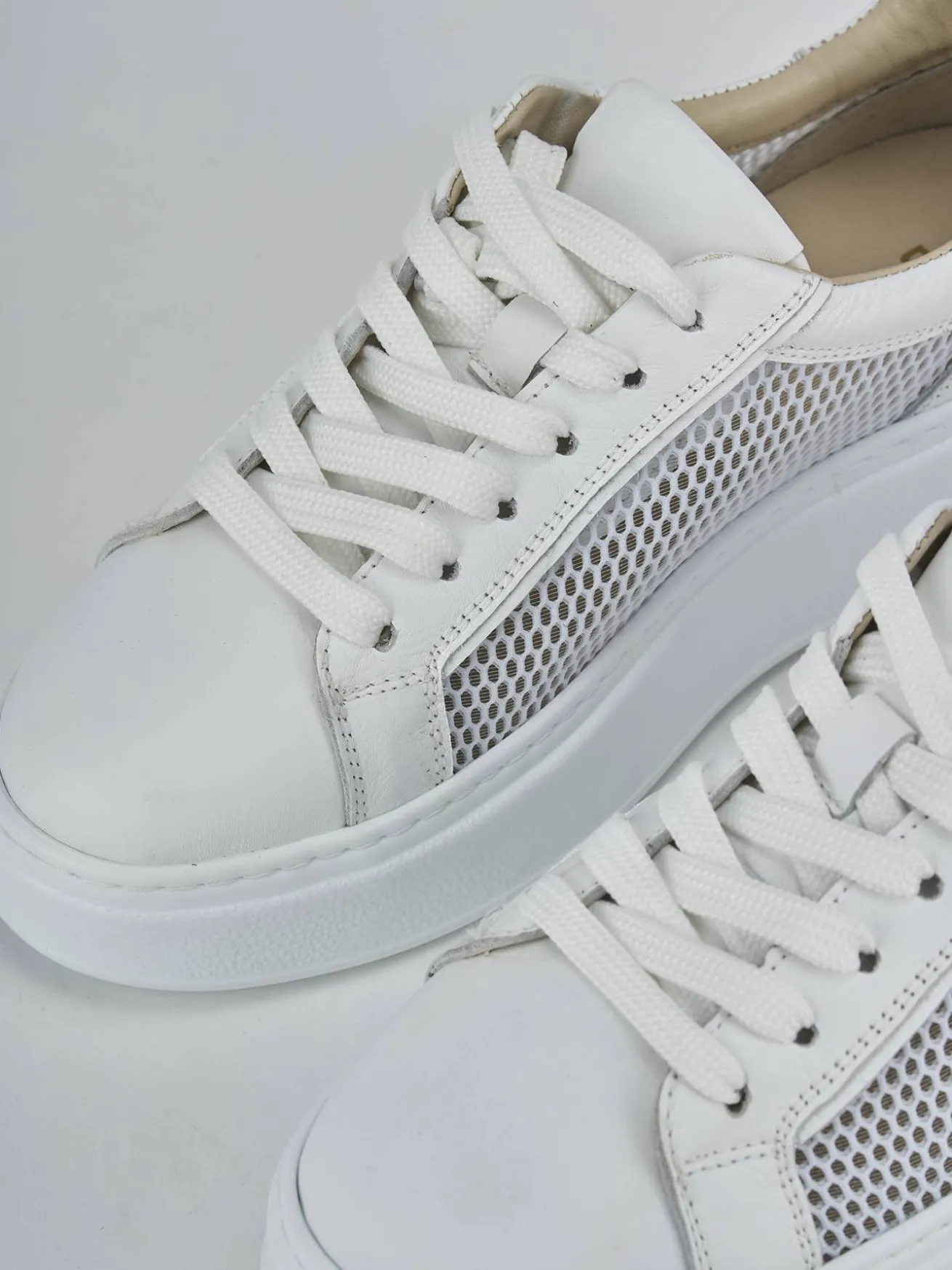 Sneakers pelle bianco