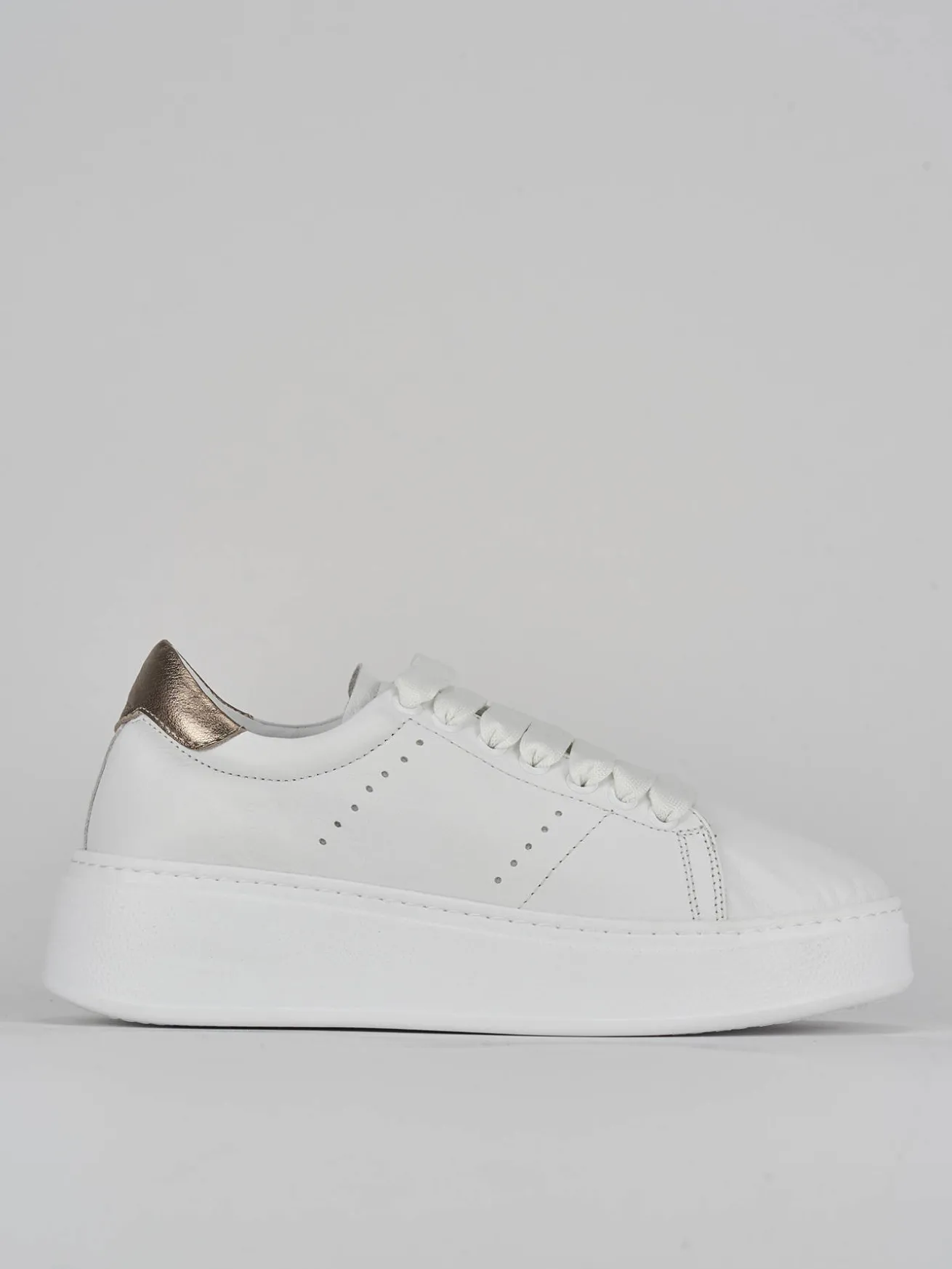 Sneakers pelle bianco