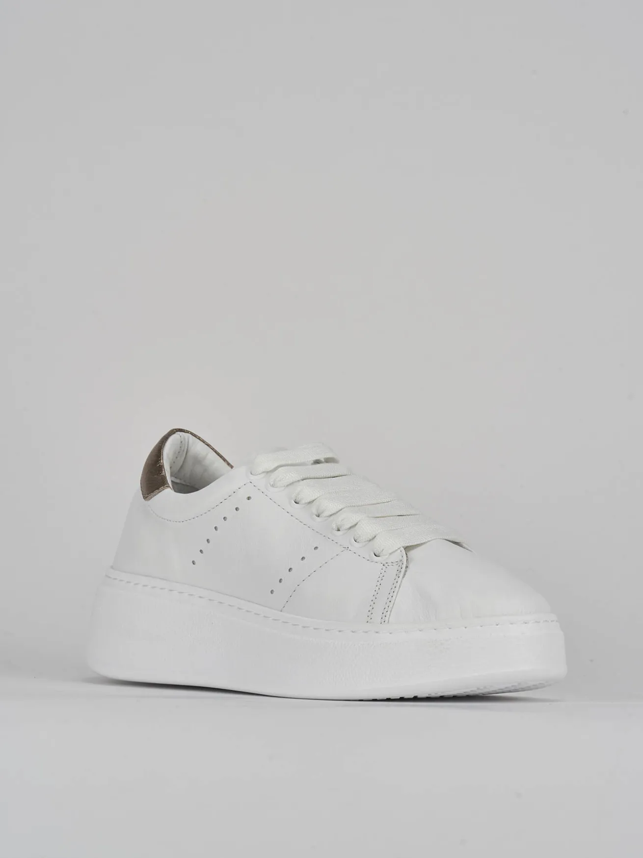 Sneakers pelle bianco