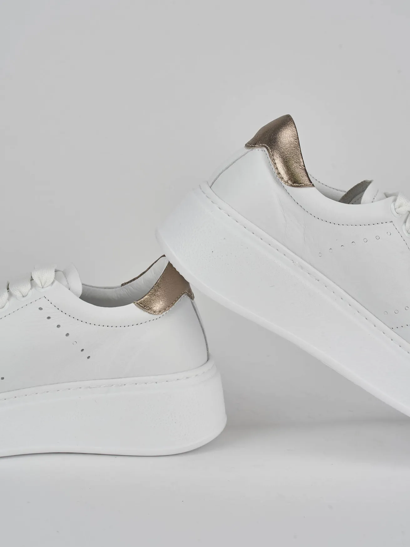 Sneakers pelle bianco