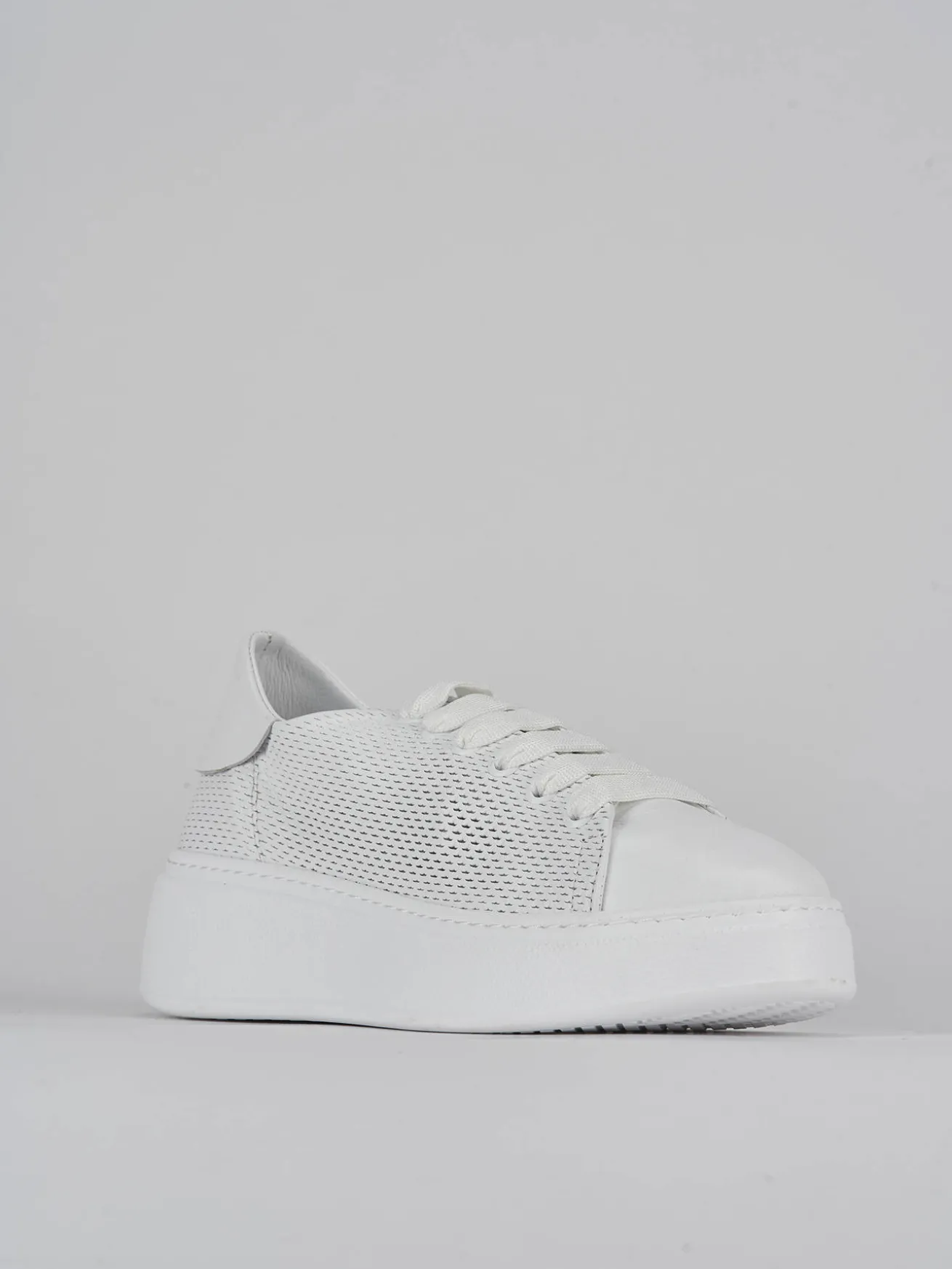 Sneakers pelle bianco