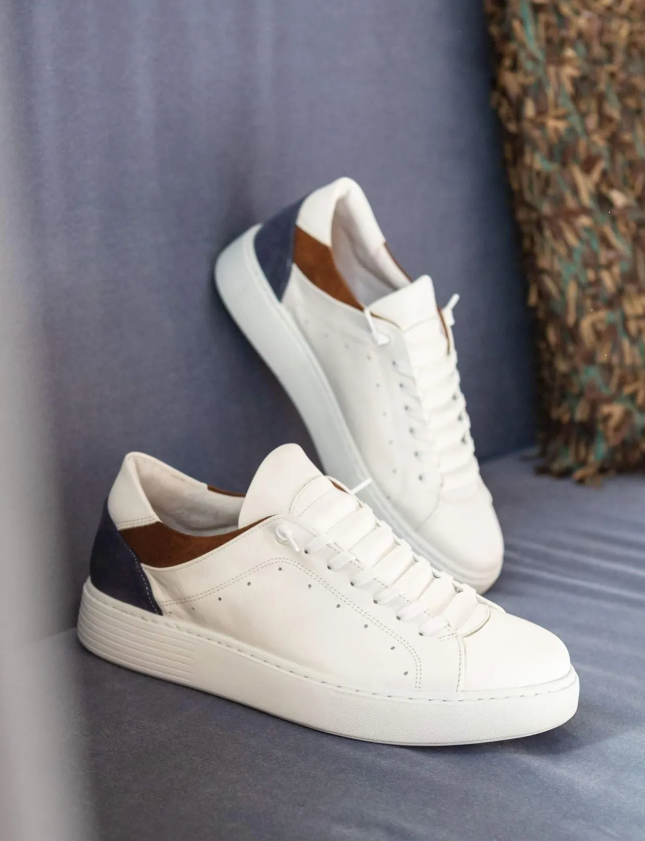Sneakers pelle bianco
