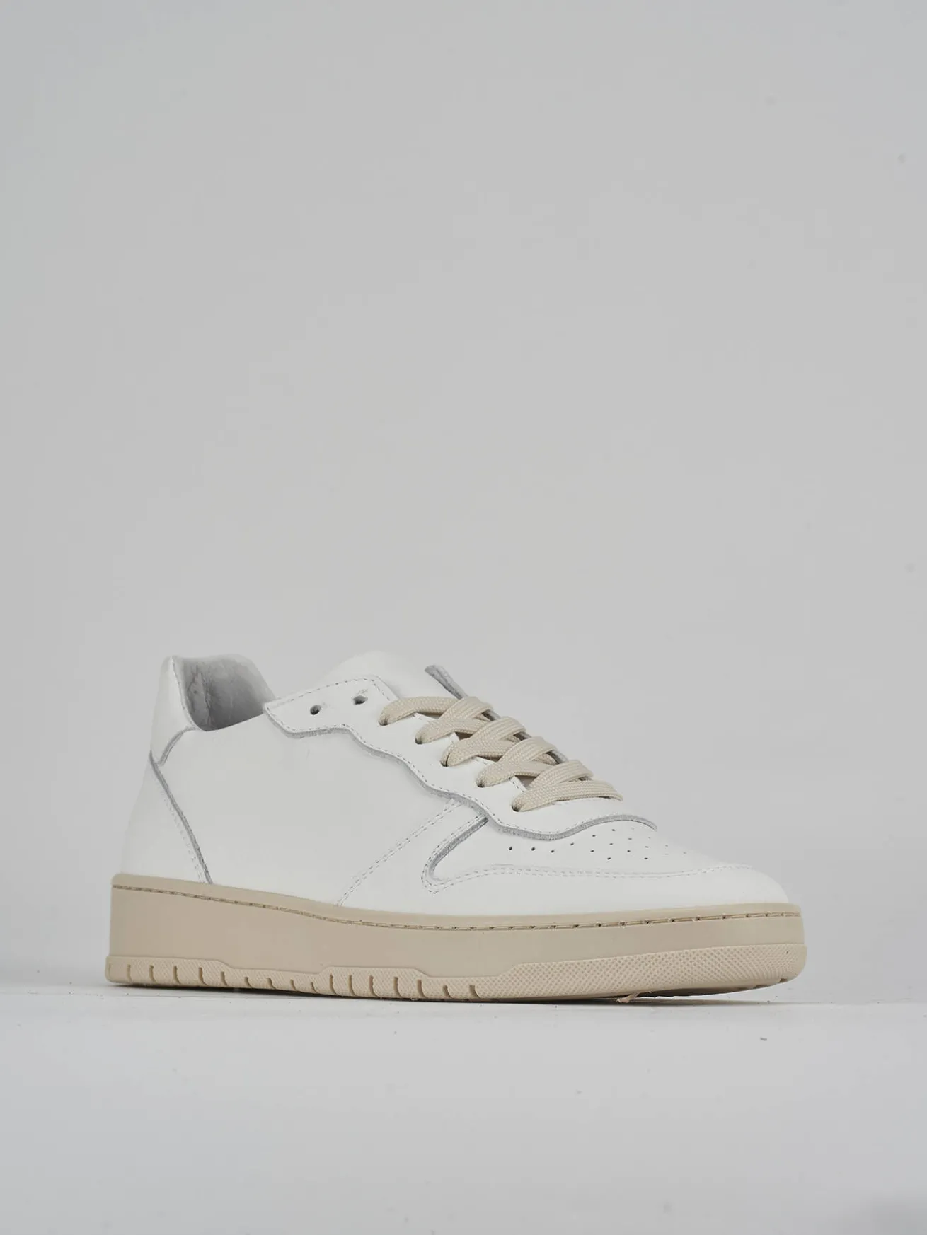 Sneakers pelle bianco