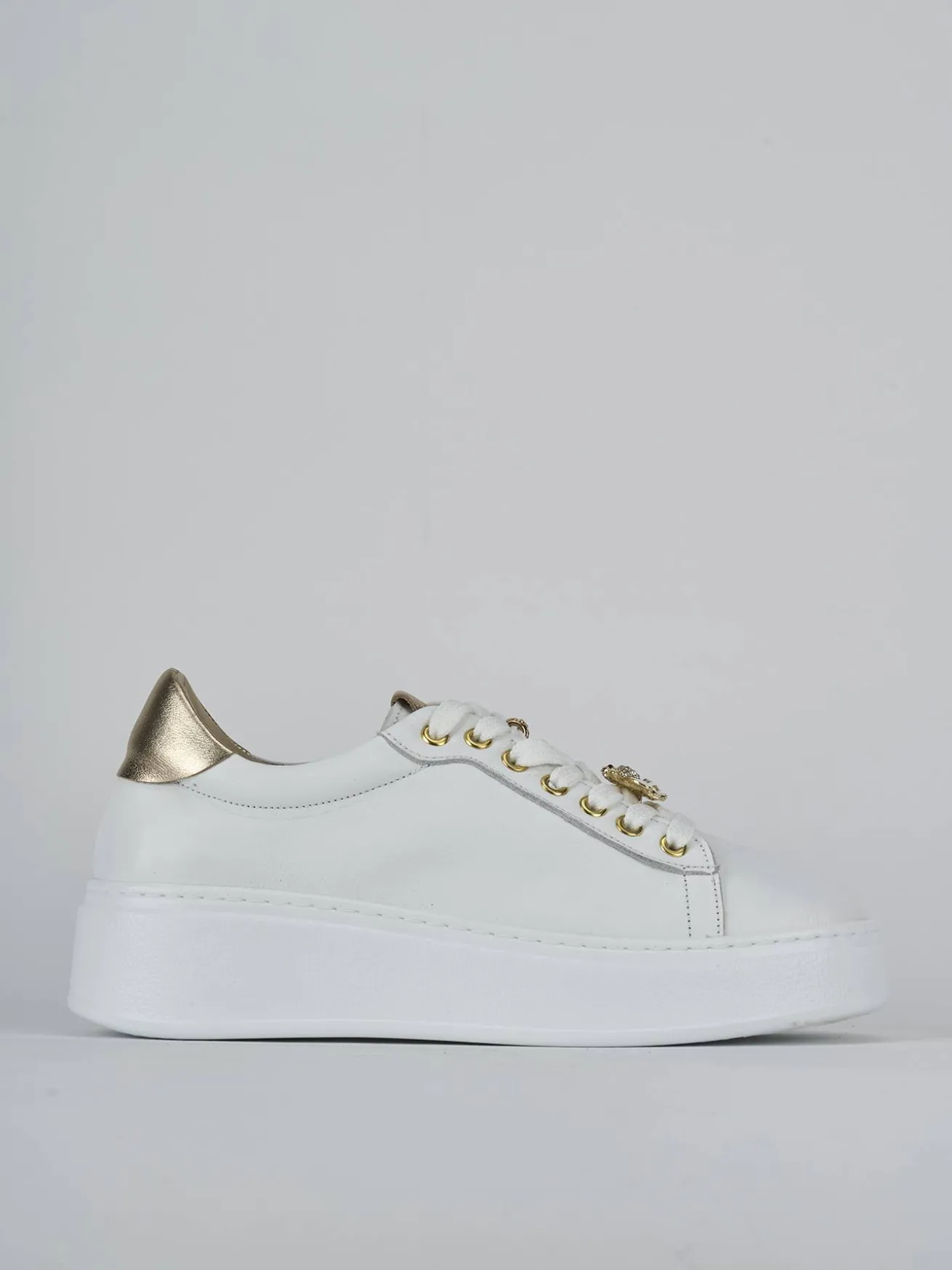 Sneakers pelle bianco