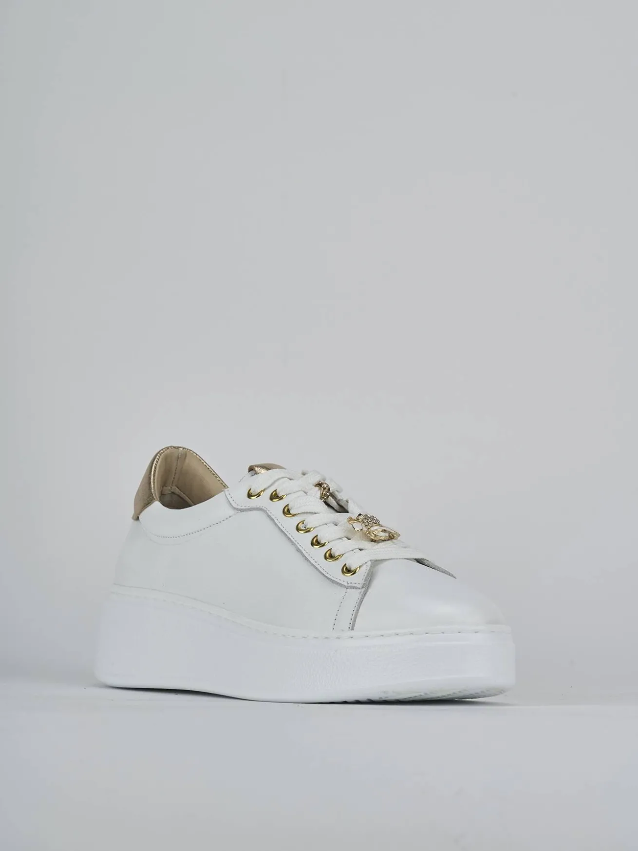 Sneakers pelle bianco